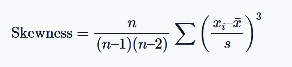 Skewness formula