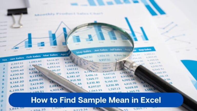 How to Find Sample Mean in Excel