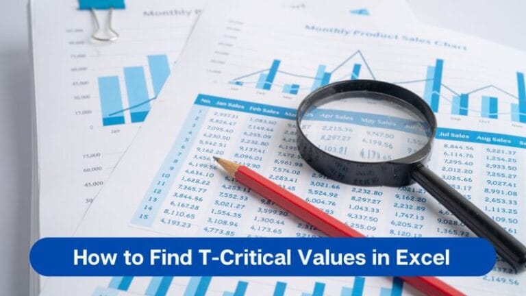 How to Find T-Critical Values in Excel