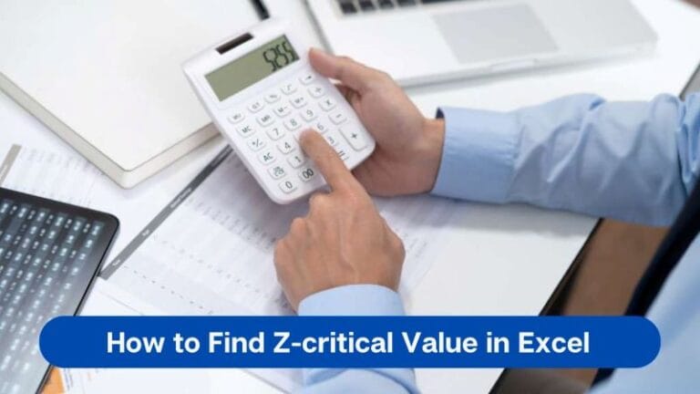 How to Find Z-critical Value in Excel