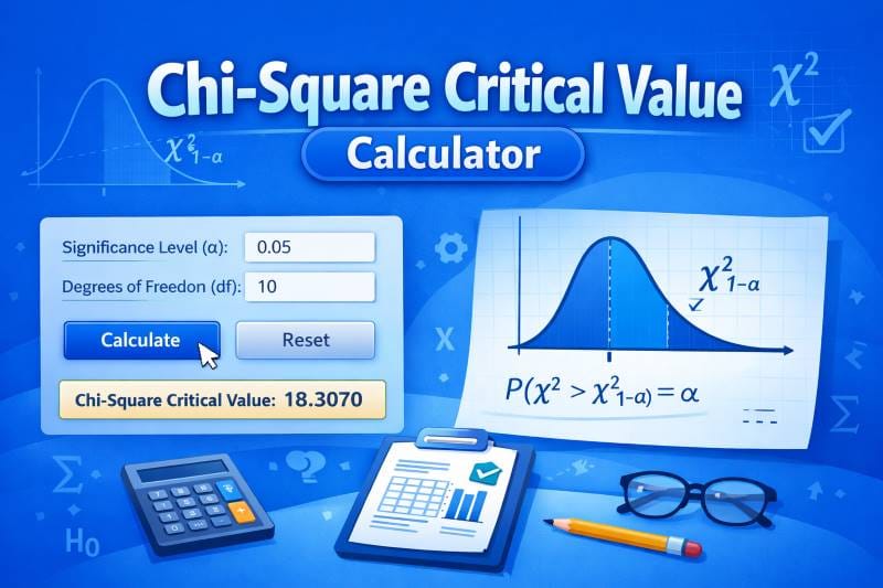 Chi-Square Critical Value Calculator