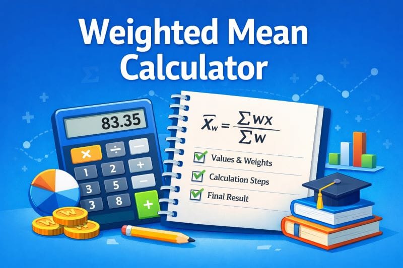 Weighted Mean Calculator With Steps