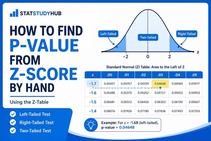 How to Find a P-value from a Z-score